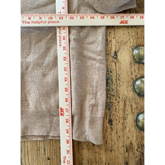Max Studio Womens XL Beige Merino Wool Short Sleeve Knit Sweater Top - Picture 6 of 6